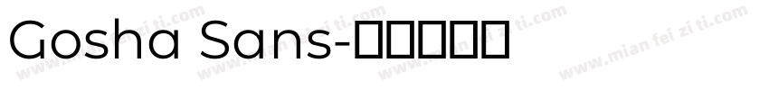 Gosha Sans字体转换